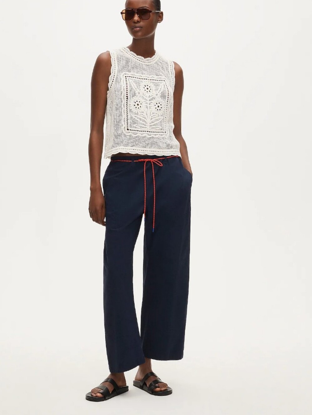 J Crew Tall Luna pant with removable paracord CU891 Size MT